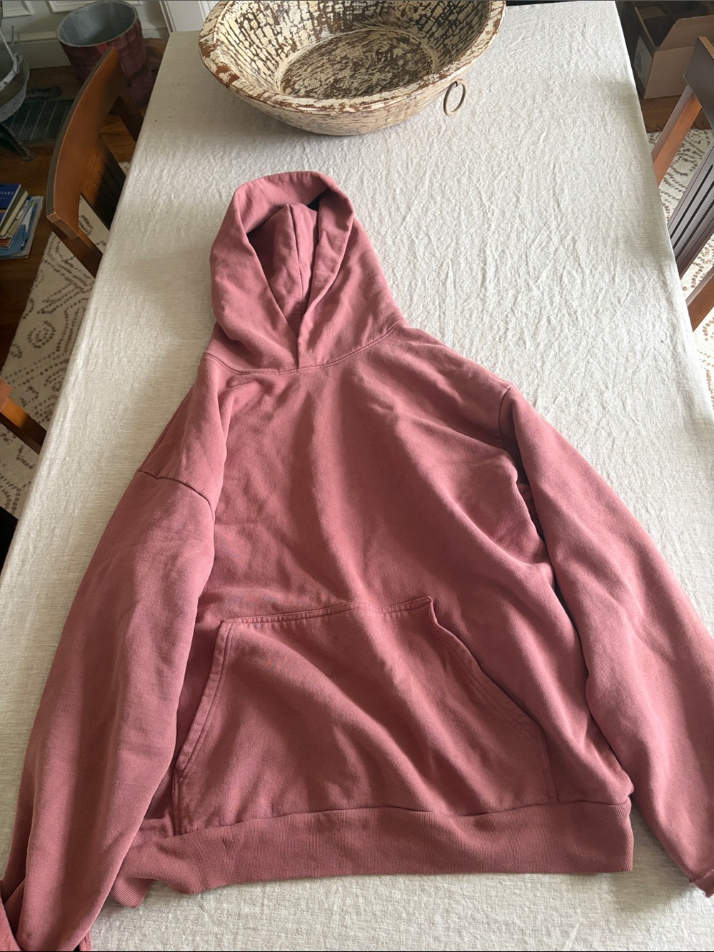 TALENTLESS Men's Pullover Hoodie in Dusty Rose